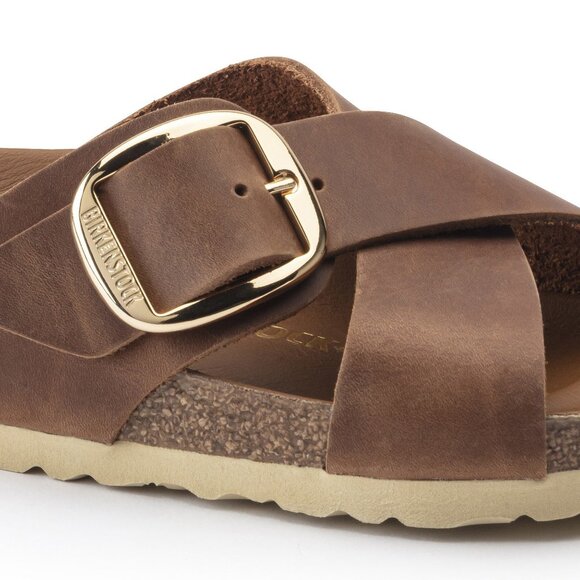 Birkenstock Siena Big Buckle Oiled Leather Cognac 1020165 - Picture 4 of 8